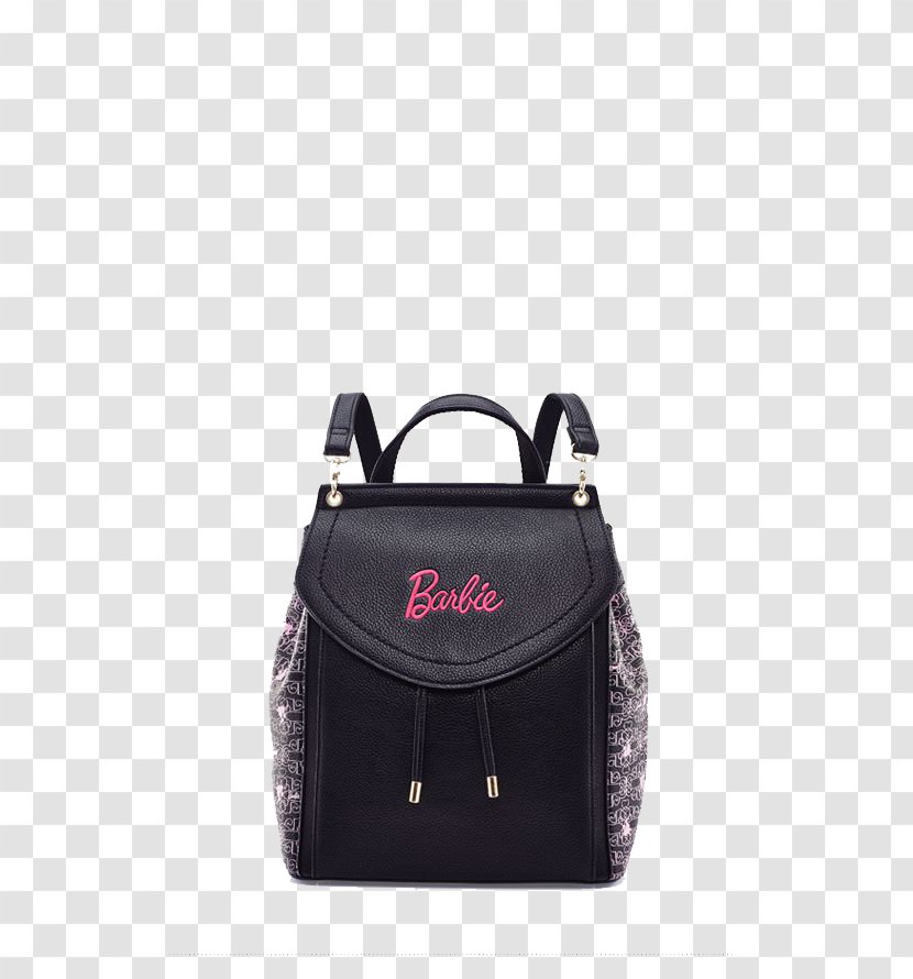 Handbag Backpack Leather Fashion - Backpacking - Barbie Black And White Pattern Transparent PNG