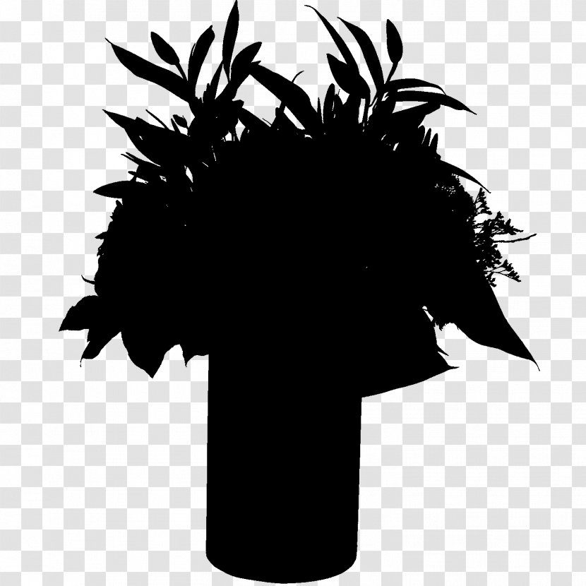 Palm Trees Silhouette Font Flower Leaf - Tree - Black Transparent PNG
