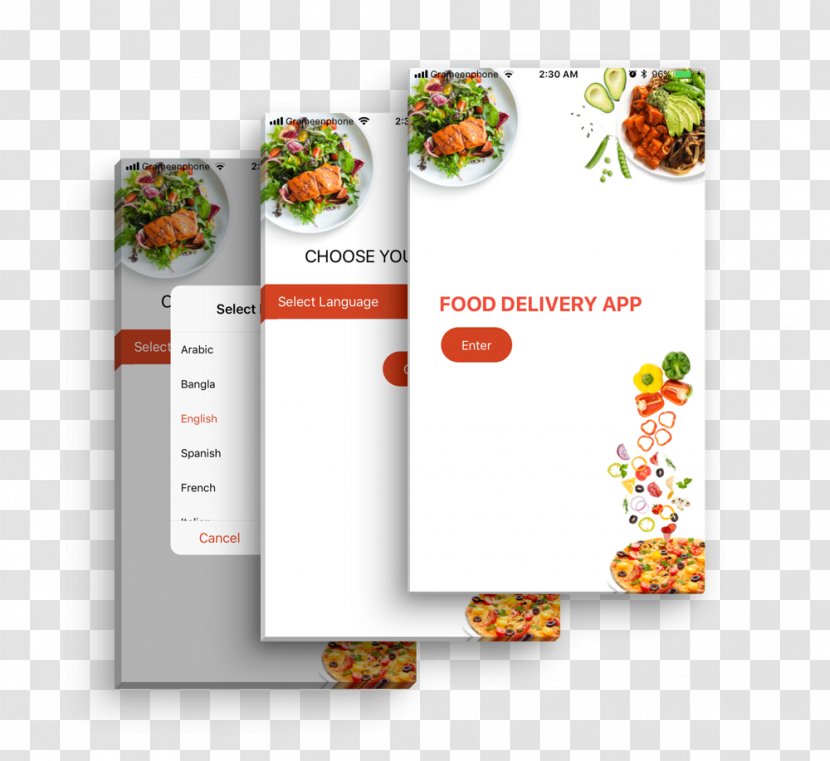 Online Food Ordering Delivery Restaurant - Ionic - Menu Template Transparent PNG
