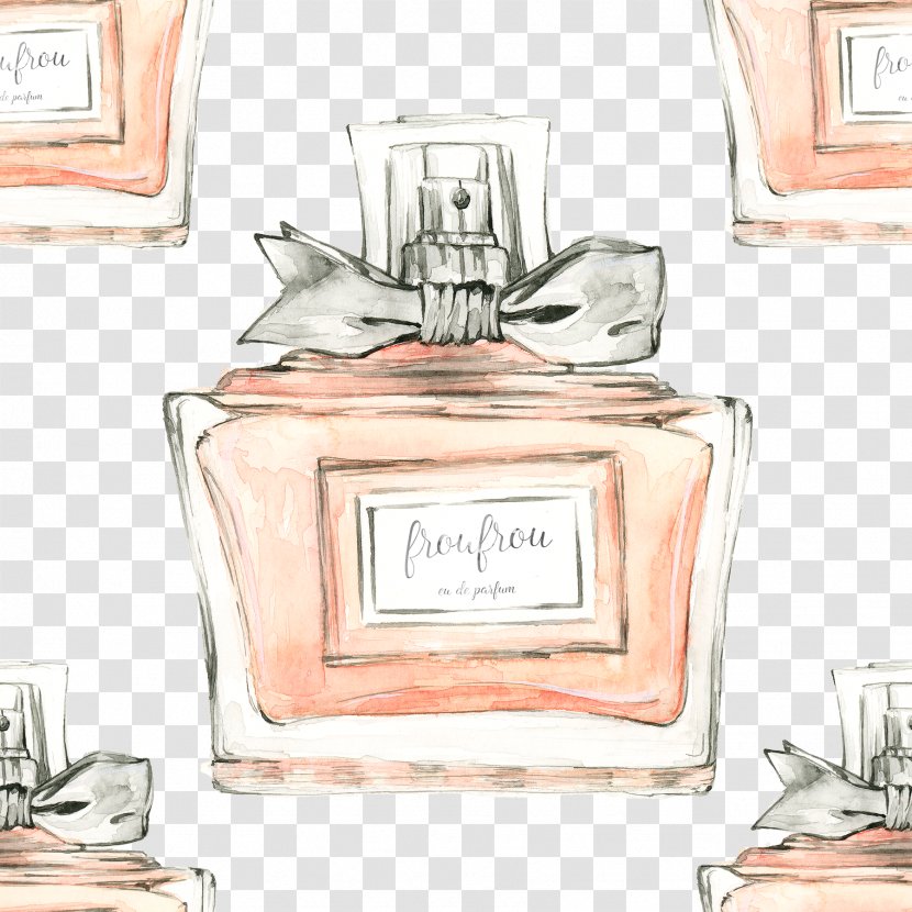 Cosmetics Perfume Watercolor Painting Clip Art - Fashion Transparent PNG