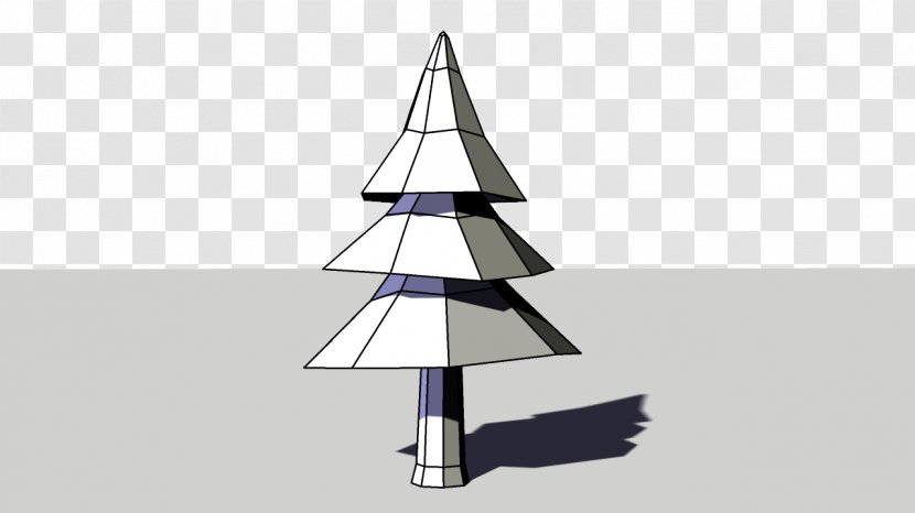 Low Poly Christmas Tree Triangle Polygon Mesh Transparent PNG