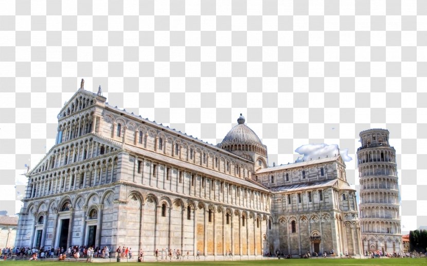 Leaning Tower Of Pisa Cathedral Camposanto Monumentale Knights Square Piazza Dei Miracoli - Italy Six Transparent PNG