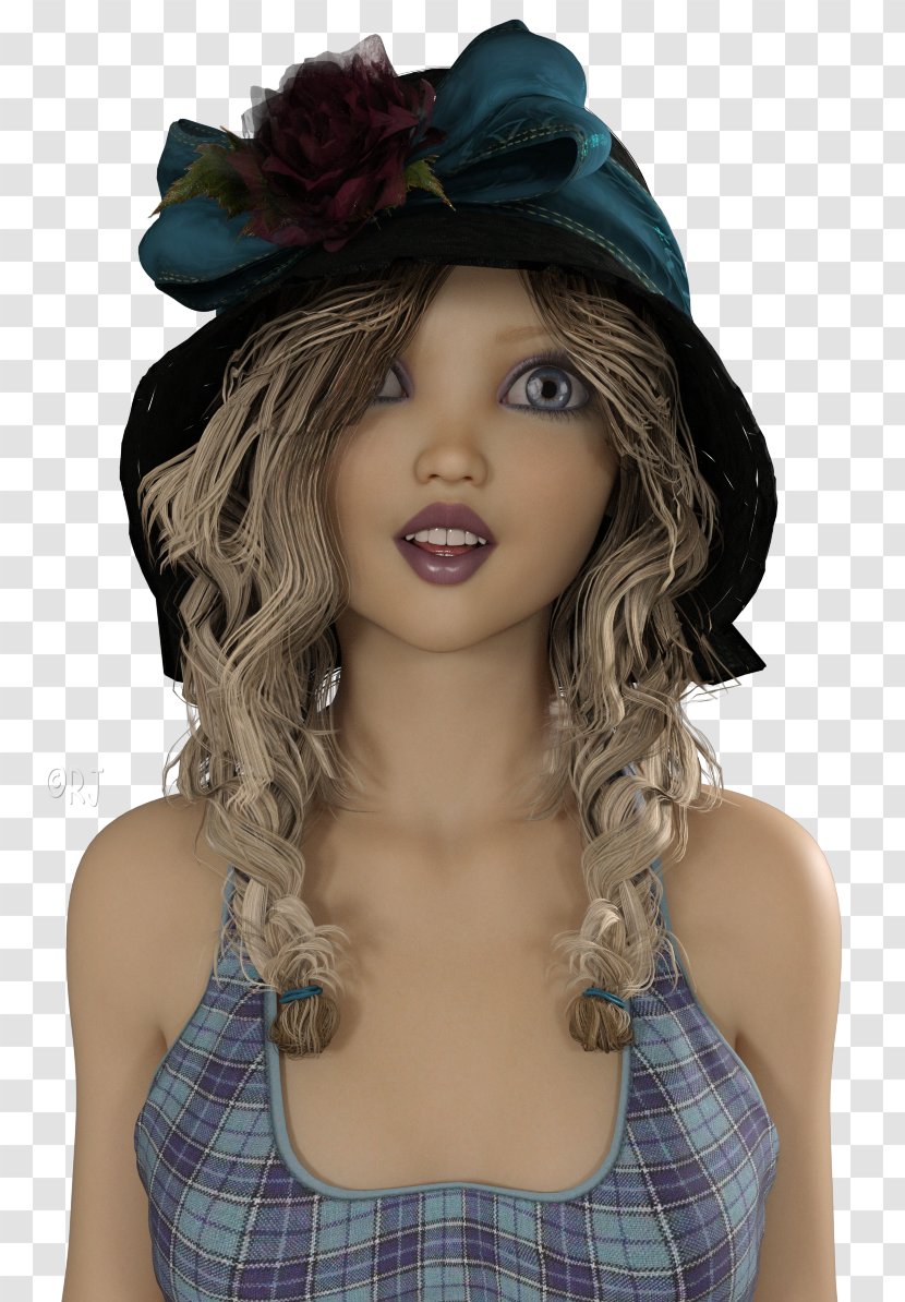 Sun Hat Headgear Wig Hair - Tartan - Flirty Transparent PNG