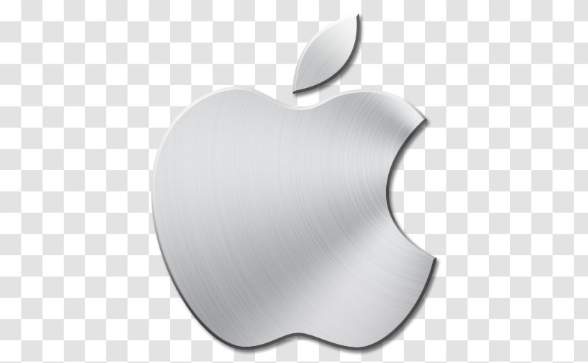 IPhone Apple Icon Image Format - Black And White - Brushed Metal Mac Transparent PNG