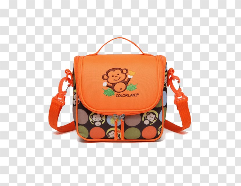 Handbag Thermal Bag Cooler Messenger Bags - Orange Transparent PNG