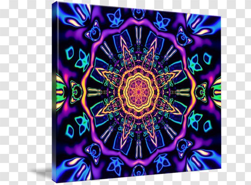 Mandala Psychedelic Art Kaleidoscope T-shirt - Duvet - Psychedelia Transparent PNG