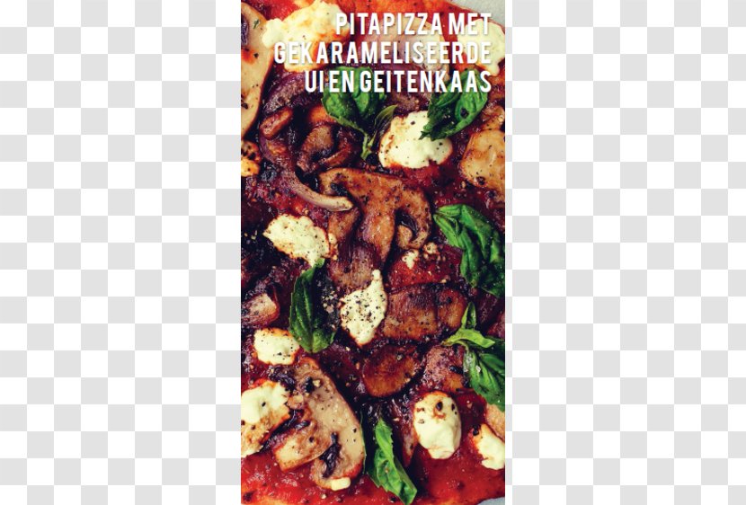 Vegetarian Cuisine Pizza Pita Goat Cheese Recipe - Food Transparent PNG