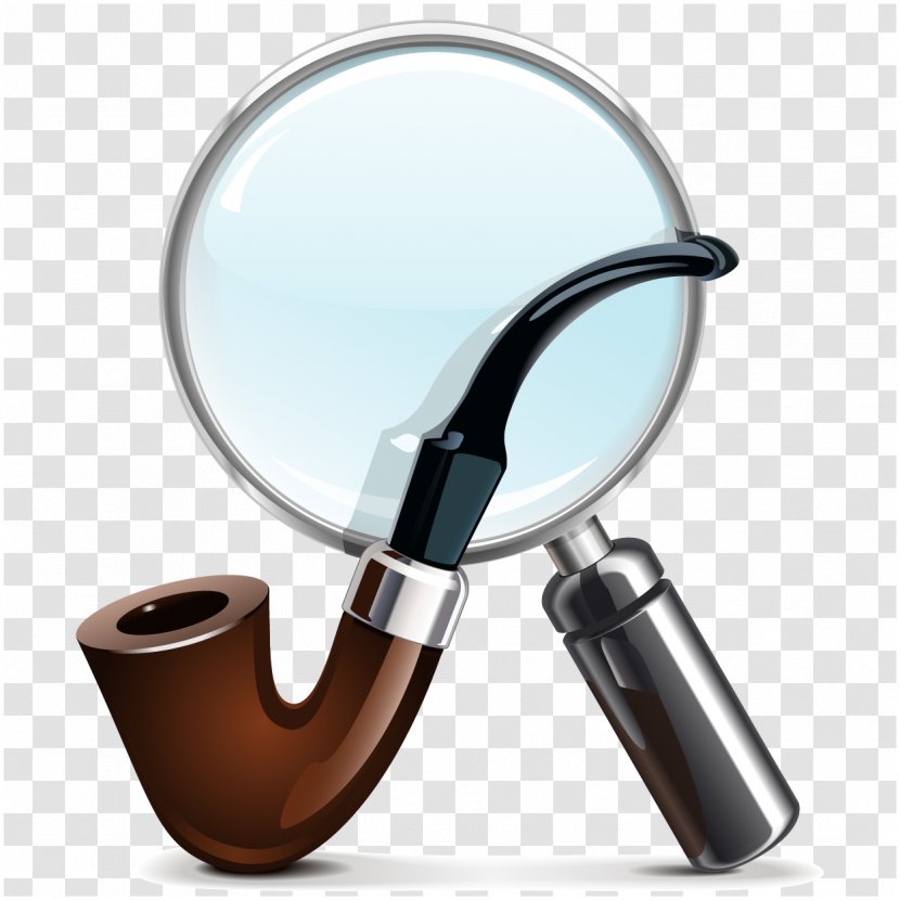 Tobacco Pipe Smoking Clip Art - Tobacconist - Magnifying Glass Transparent PNG