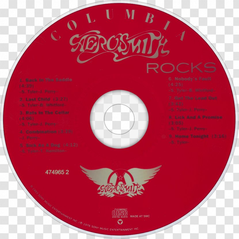 Compact Disc Rocks Aerosmith Toys In The Attic Draw Line - Flower Transparent PNG