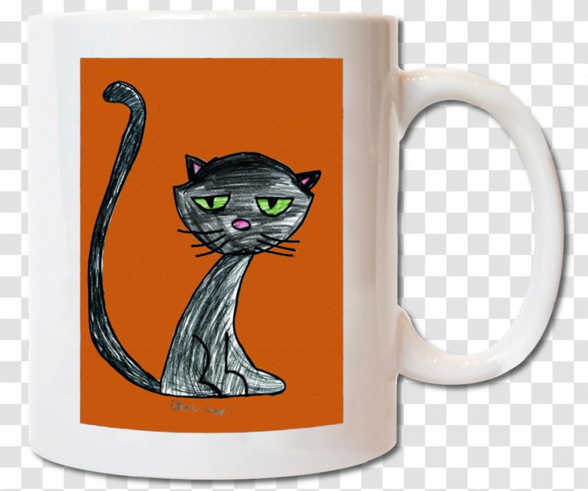 Tabby Cat Mug Cup Font - Small To Medium Sized Cats Transparent PNG