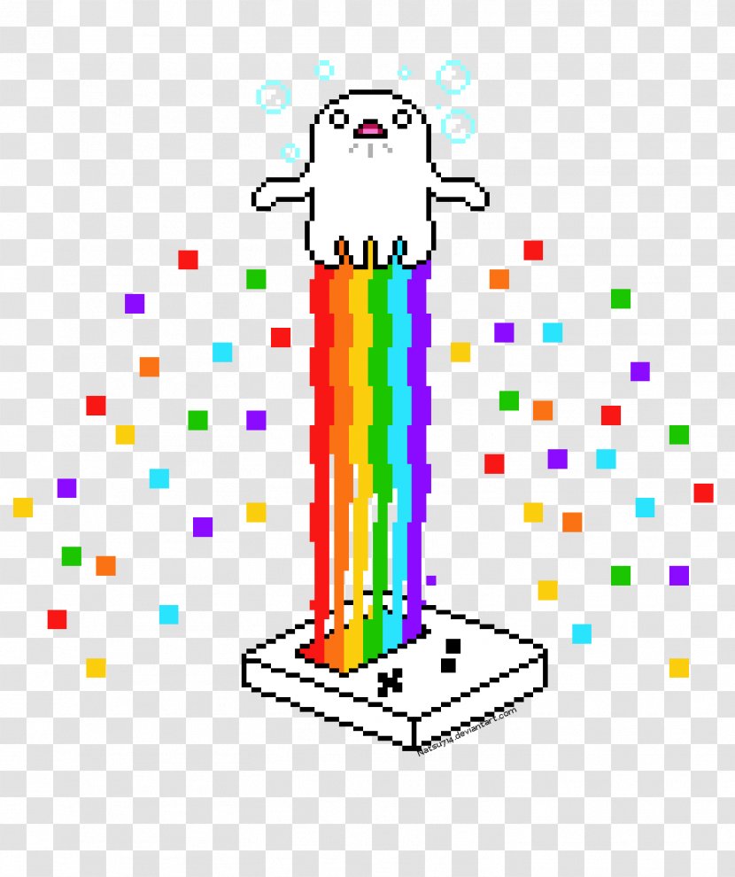 Pixel Art 8-bit Color - Rainbow Transparent PNG