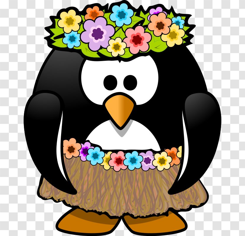 Penguin Hula Dance Clip Art - Beak Transparent PNG