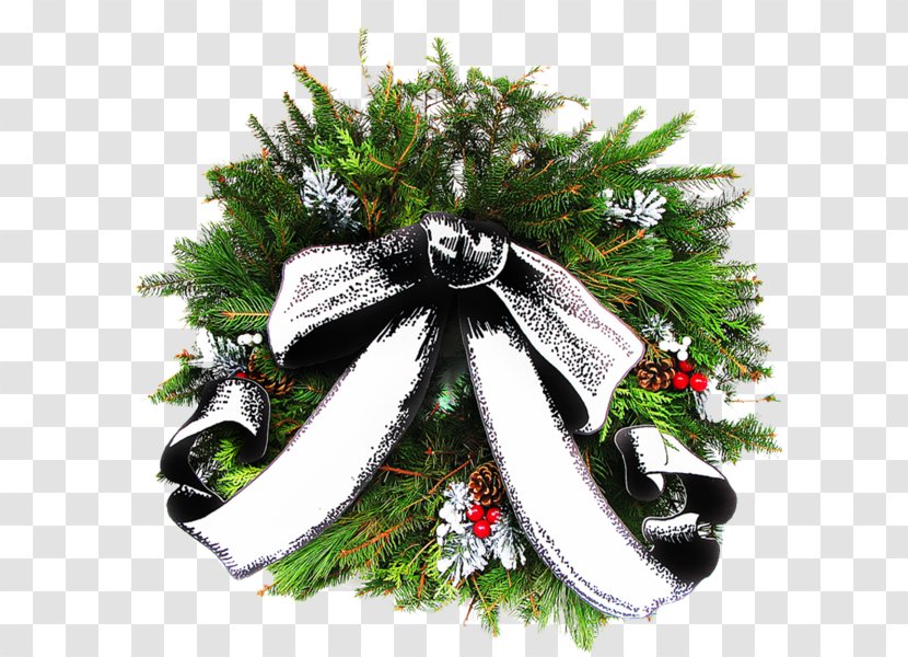 Christmas Ornament Wreath - Evergreen Transparent PNG