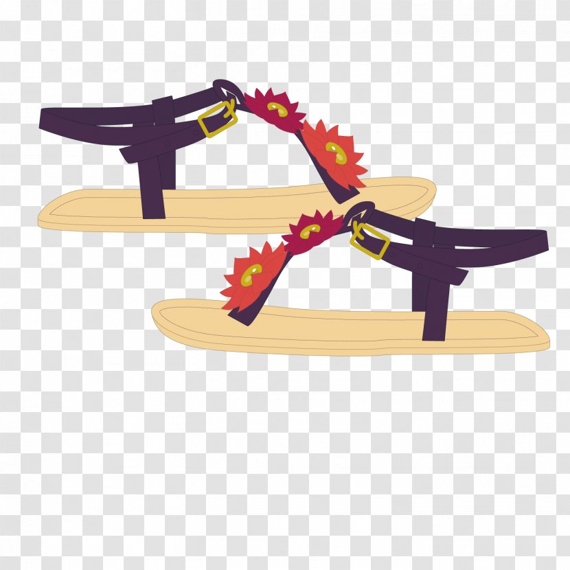 Sandal Shoe Flip-flops - Ladies Sandals Transparent PNG