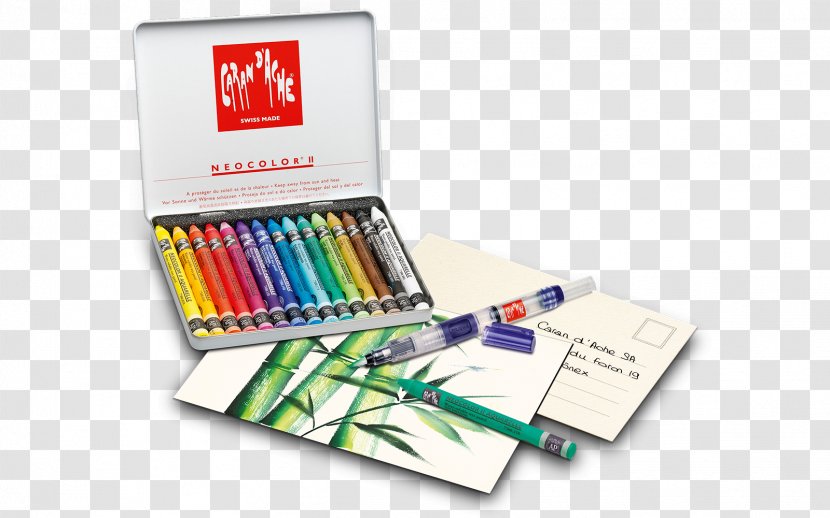 Writing Implement Pencil Caran D'Ache Watercolor Painting Crayon - Box Set Transparent PNG