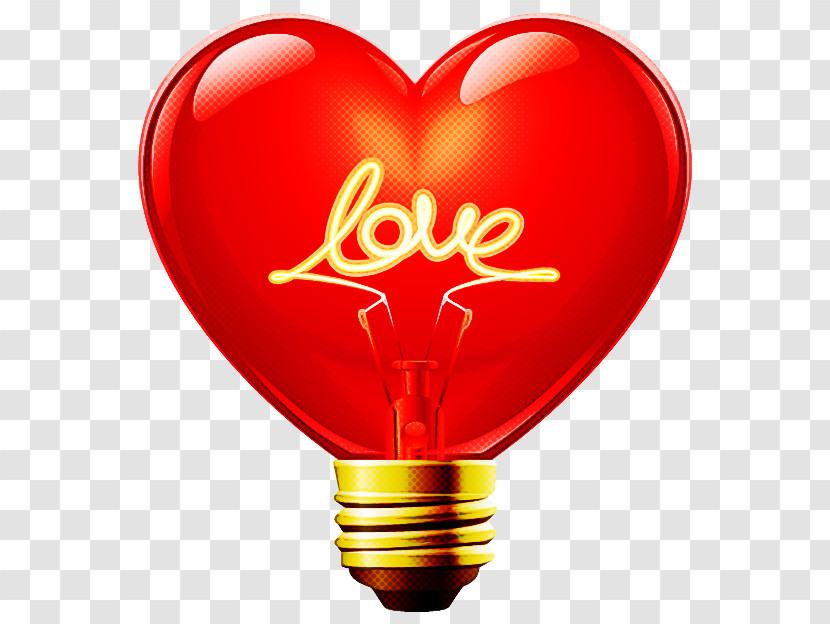 Heart Red Lighting Love Transparent PNG