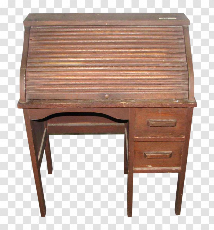 Rolltop Desk Secretary Writing Furniture - Antique Transparent PNG