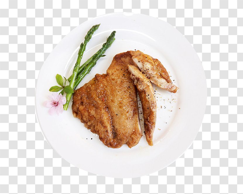 Beefsteak Fried Chicken Fingers Meat Food - Restaurant - American Transparent PNG
