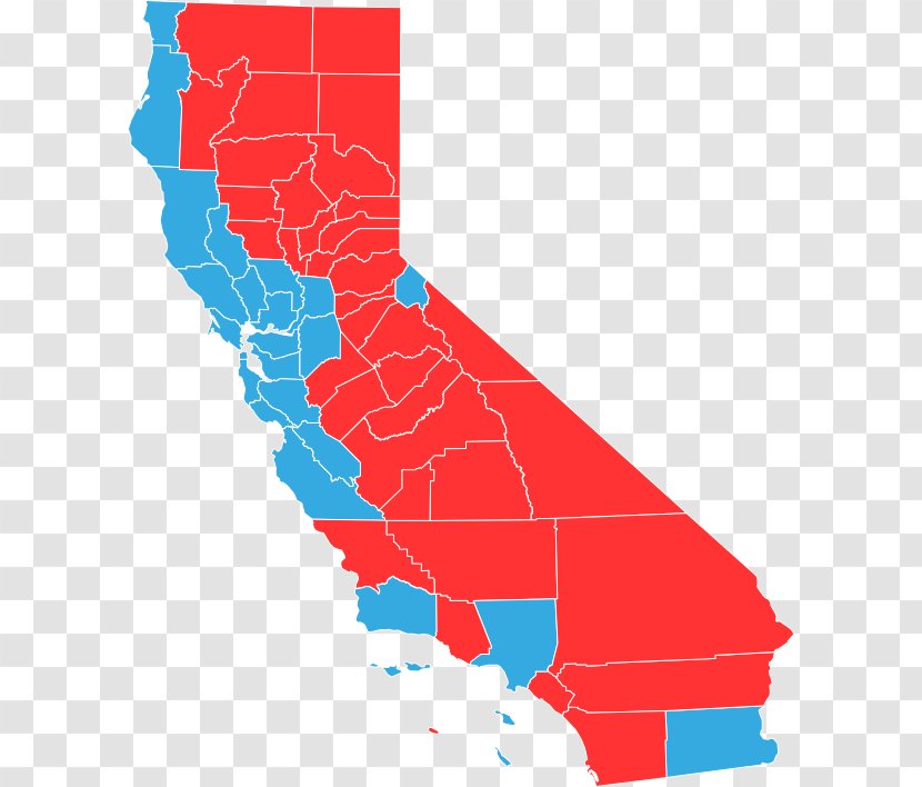 Northern California Southern Cal 3 Six Californias Map - Voting Transparent PNG