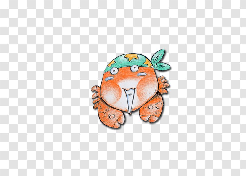 Chinese Mitten Crab Cartoon Terrestrial - With A Hat Transparent PNG