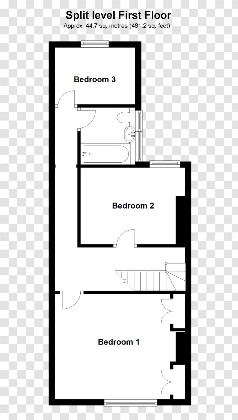 Terenure Floor Plan House Bedroom - Drawing Transparent PNG