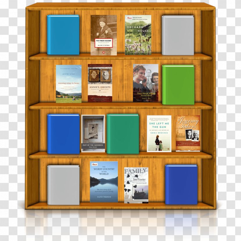 Shelf Bookcase Display Case - Shelving - Design Transparent PNG