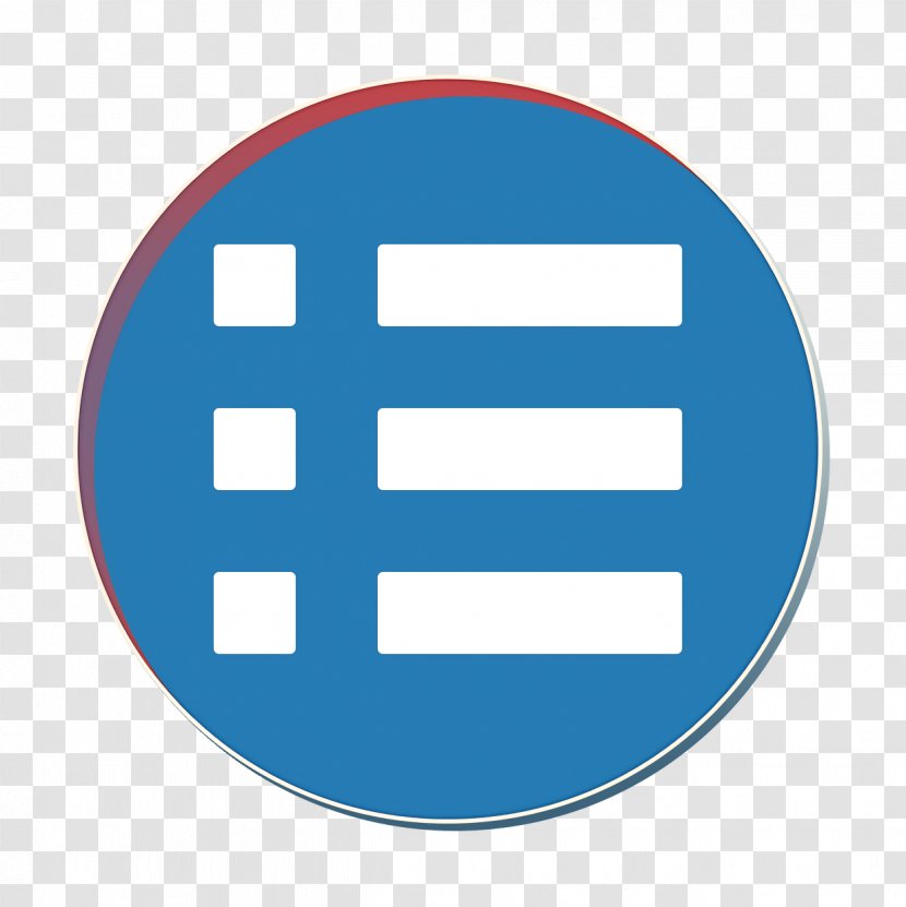 Blue Icon Cercle Hamburger - Symbol - Electric Transparent PNG