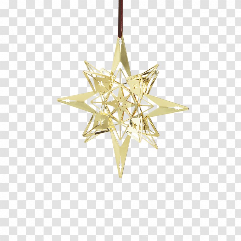 Julepynt Christmas Tree Rosendahl Star - Color - Silver Transparent PNG