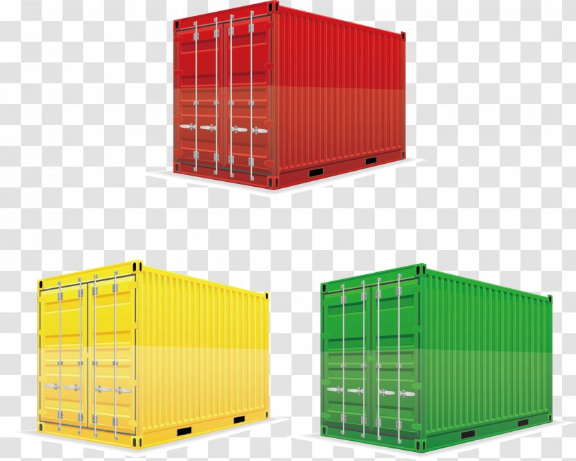 Shipping Container Intermodal Cargo Box - Wharf - Elements Transparent PNG