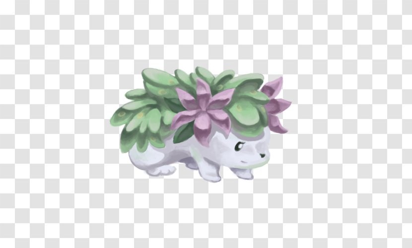 Shaymin Pokémon Flower Figurine - Flowerpot Transparent PNG
