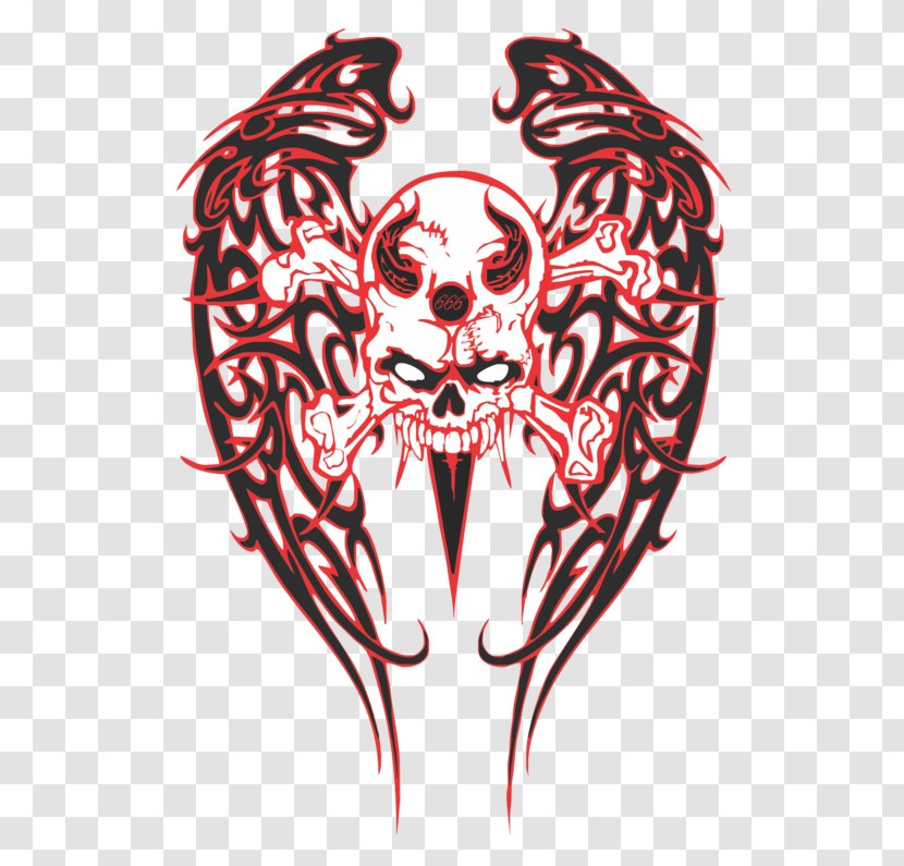 Skull Bone Art Tattoo Drawing - Frame - European And American Transparent PNG
