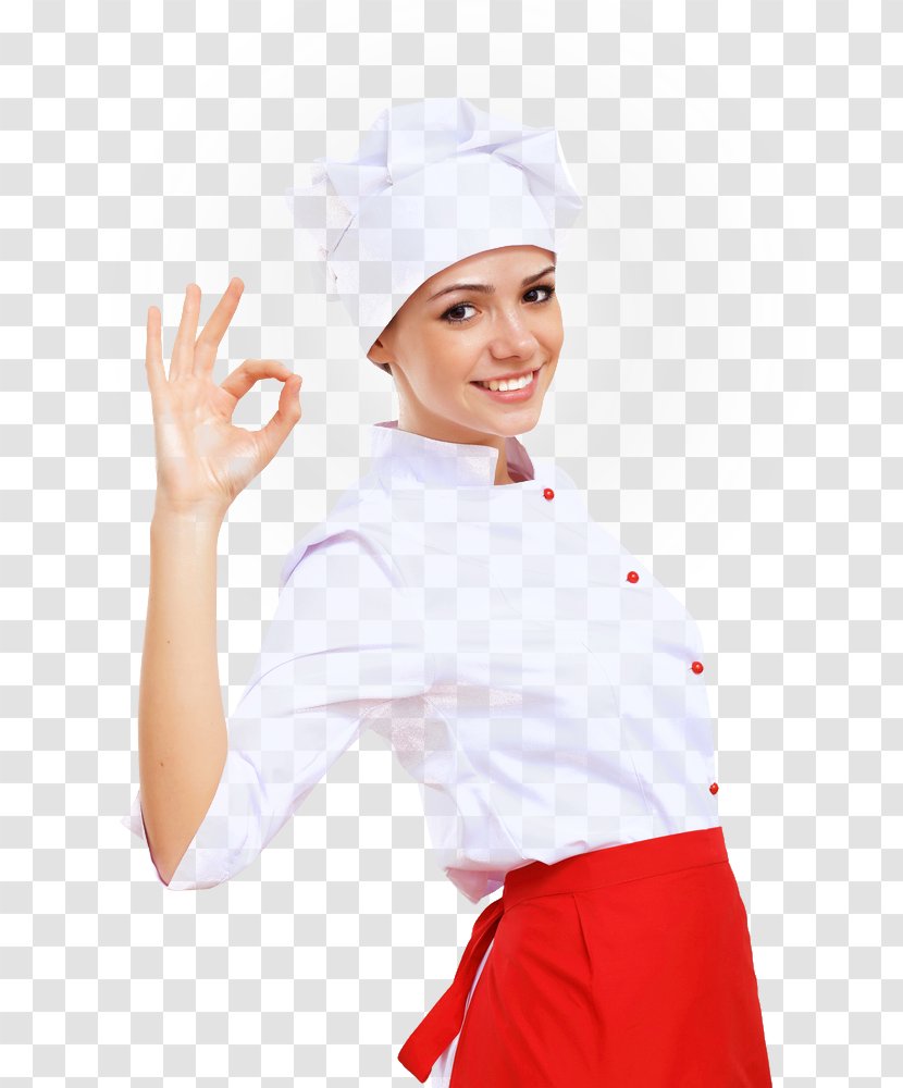 Chef's Uniform Cooking Restaurant - Headgear - Hand Transparent PNG