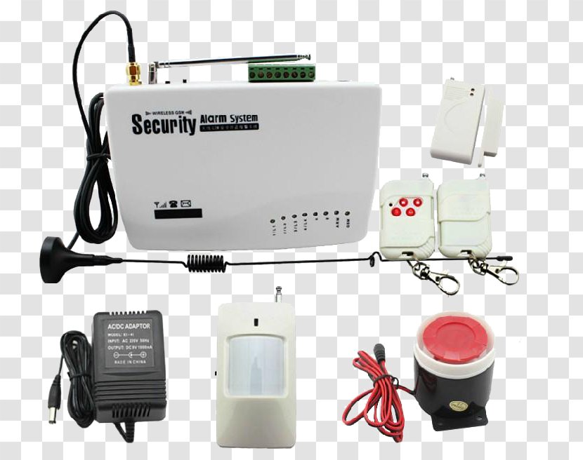 GSM Security Alarm Device SMS Wireless - Electronics Accessory - Electronic Burglar Transparent PNG