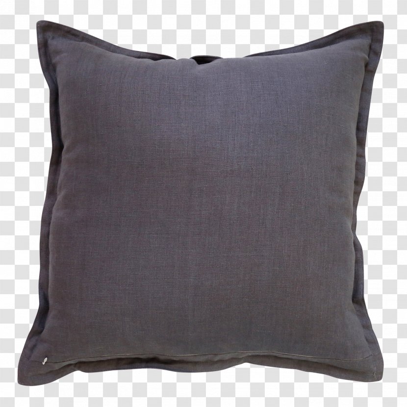 Throw Pillows Cushion Black Poduszkowcy.pl - Pillow - Grey Linen Cloth Transparent PNG