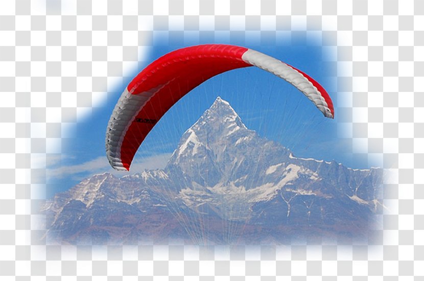 Sarankot Phewa Lake Machapuchare Pokhara Valley Paragliding - Travel Transparent PNG