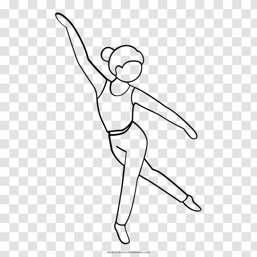 Black And White Drawing Dance Coloring Book Image - Cartoon Transparent PNG