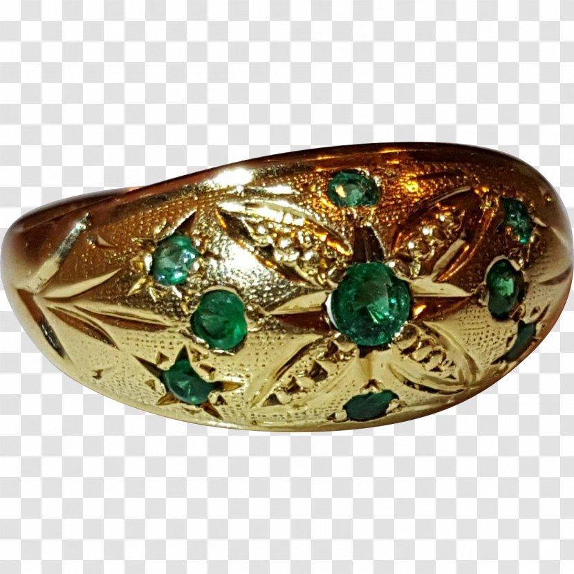 Bangle Jewellery Gemstone Gold Clothing Accessories - Emerald Transparent PNG
