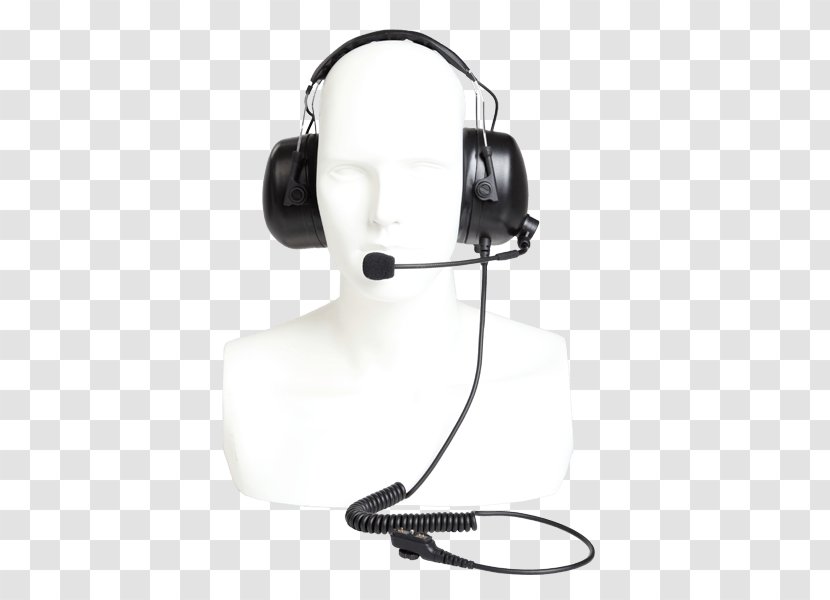 Noise-cancelling Headphones Headset Push-to-talk Radio - Hearing Transparent PNG