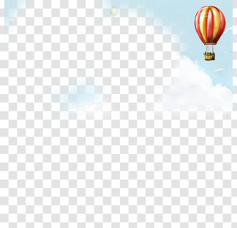 Daytime Sky Hot Air Balloon Walkie-talkie Wallpaper - Microsoft Azure - Blue Transparent PNG