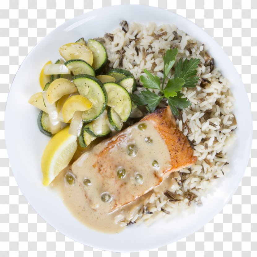 Asian Cuisine Vegetarian Chef Thai - White Rice - SALMON Transparent PNG