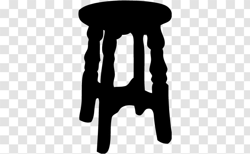 Table Stool Silhouette Chair - Logo Transparent PNG