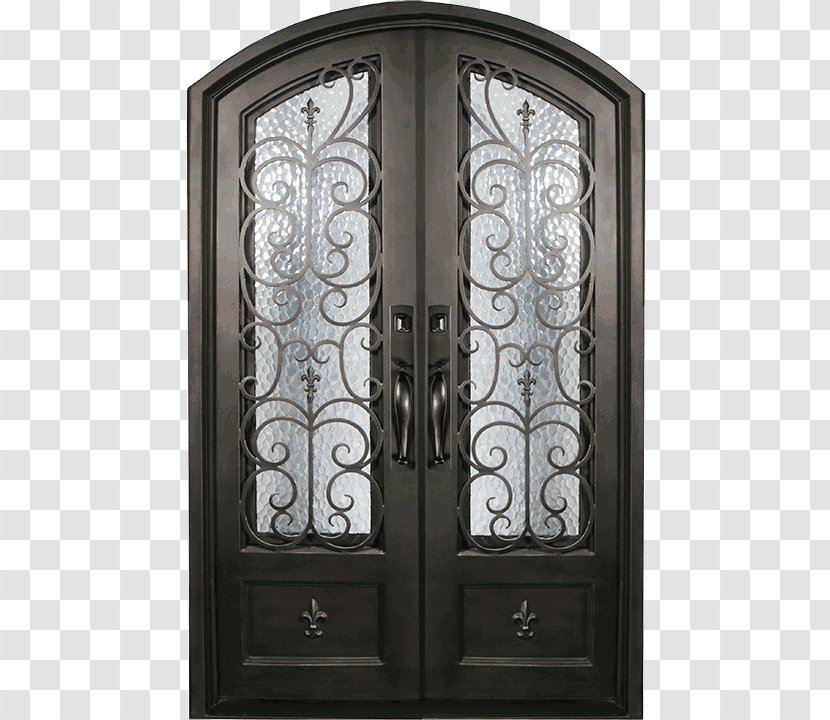 Wrought Iron Door Gate Price - Grille Transparent PNG