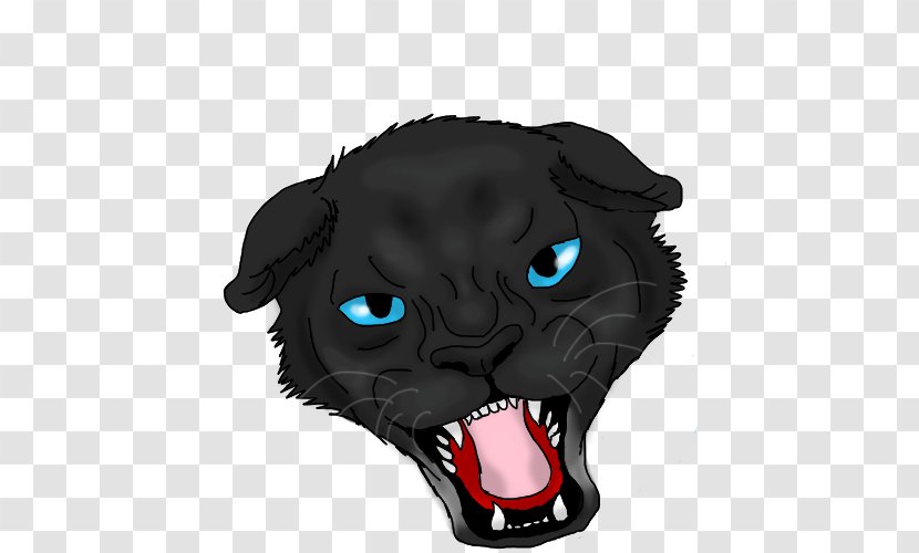 Dog Snout Character Fiction Black Panther - Frame - Soccer Angry Jaguar Transparent PNG