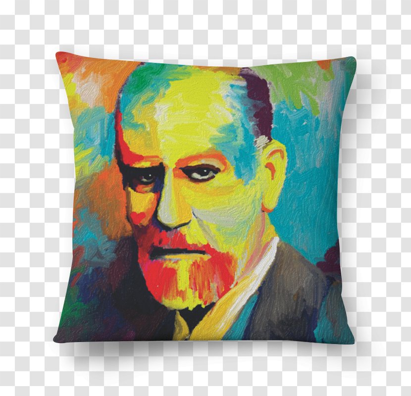 Throw Pillows Cushion Modern Art Portrait - Architecture - Sigmund Freud Transparent PNG