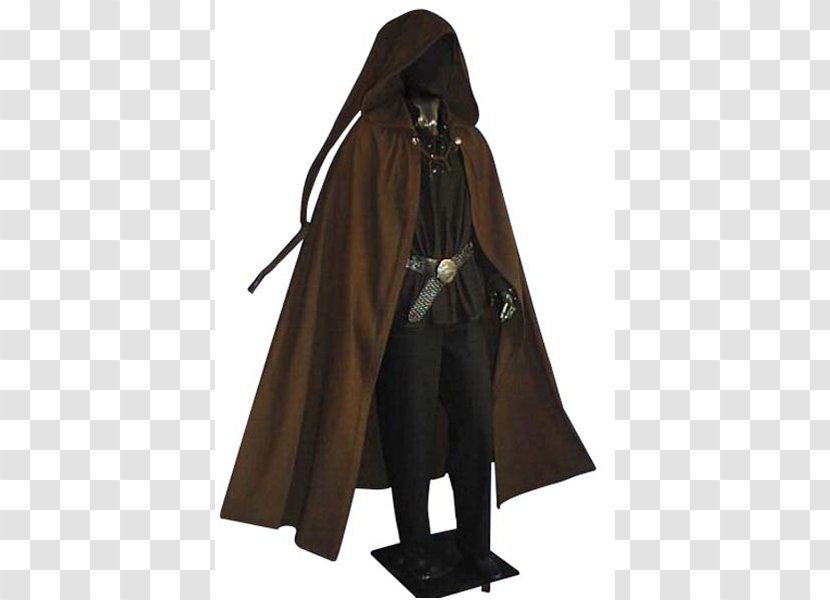 Middle Ages Robe Cloak Hood Cape - Clothing Transparent PNG