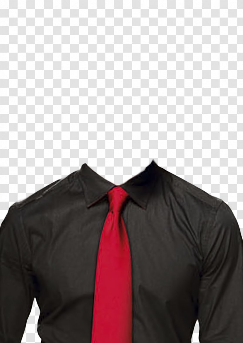 Shirt Suit Clothing Necktie Sleeve - Black Transparent PNG