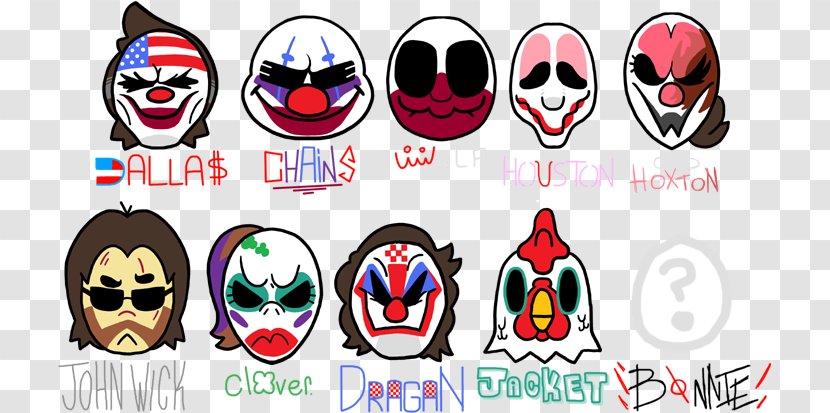 Payday 2 Jacket Video Games Mask - Transparent Transparent PNG