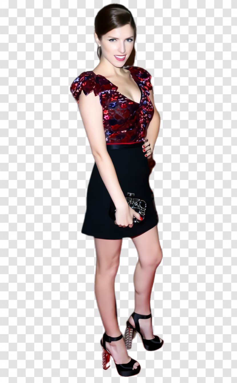 Cocktail Cartoon - Anna Kendrick - Sheath Dress Satin Transparent PNG