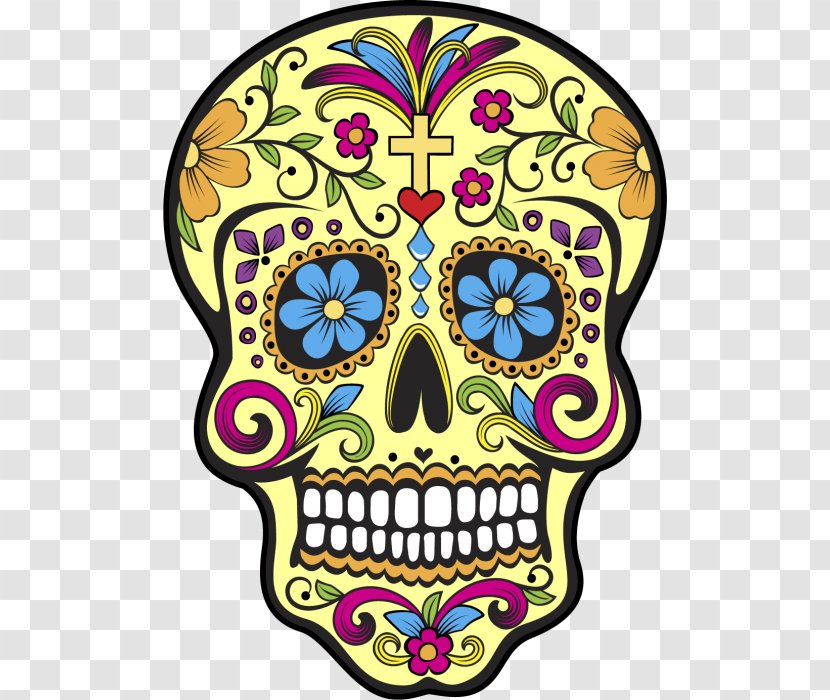 La Calavera Catrina Mexican Cuisine Day Of The Dead Skull Transparent PNG