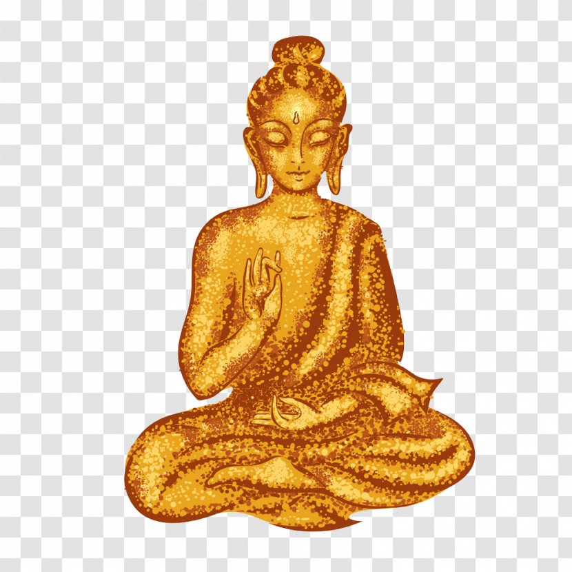 Seated Buddha From Gandhara Buddhism Buddhahood Illustration - Buddharupa - Mud Sakyamuni Transparent PNG